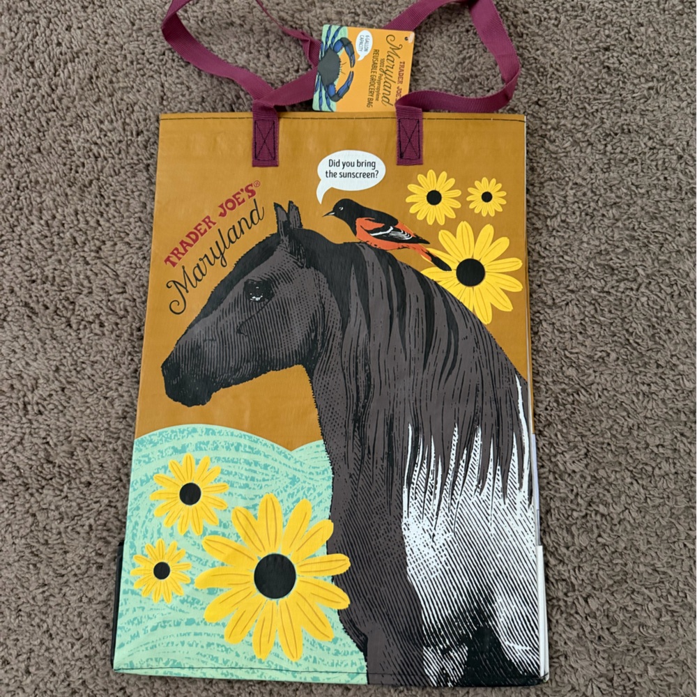 Trader Joe’s blind bag Maryland state Reusable Grocery Tote Bag
